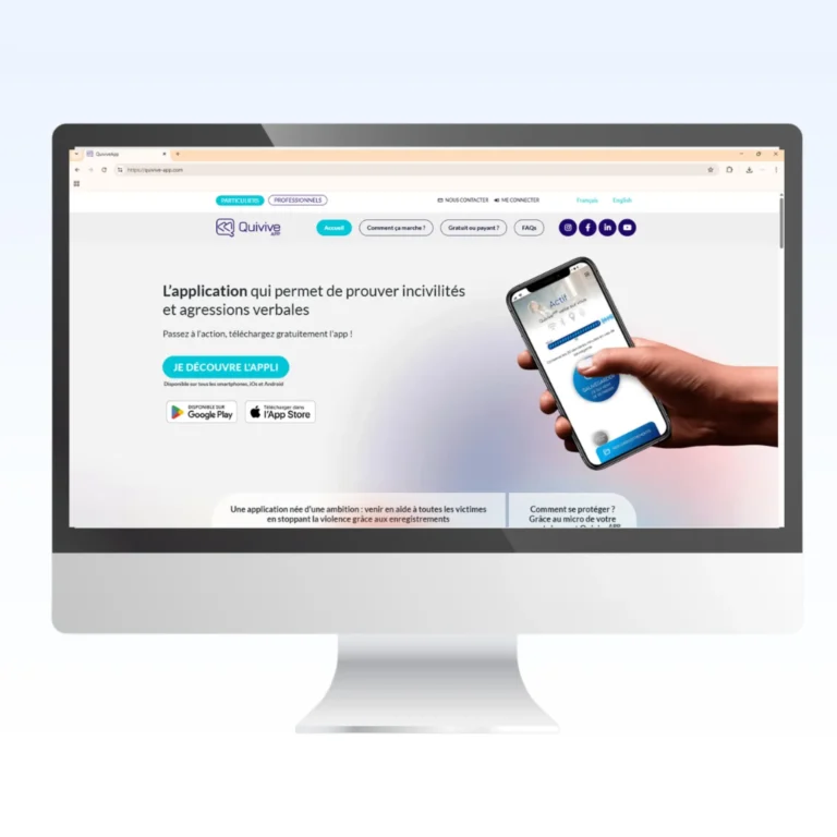 VENTE D’UNE MARQUE  (APPLICATION MOBILE ET SITE WEB QUIVIVE)